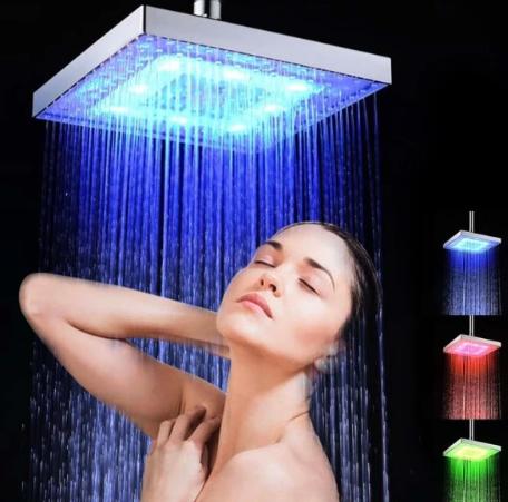 8" LED Shower without Batteries (CJ) 