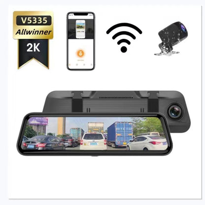 Touch Screen Rearview Mirror Tachograph